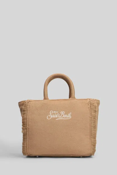 Mc2 Saint Barth Vanity Mini Felt Tote In Brown