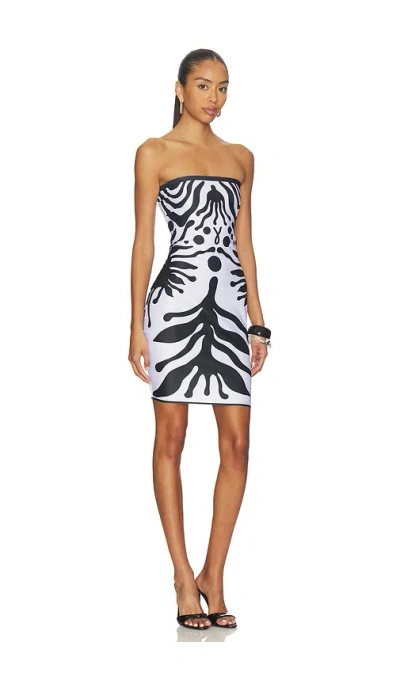 Di Petsa Iris Lycra Mini Dress In Multi