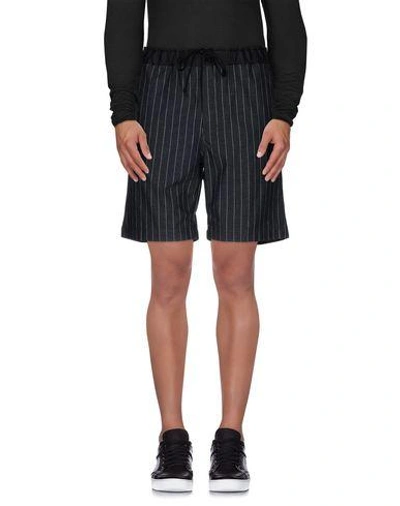 Shop Sacai Shorts & Bermuda In Steel Grey