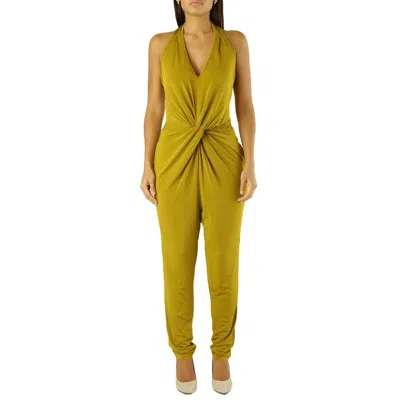 Met Bicolor Rayon Jumpsuit In Green