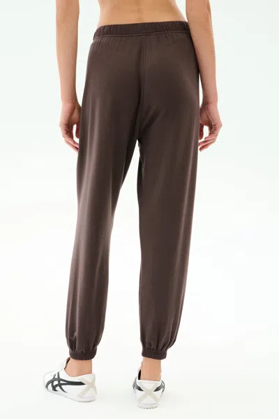 Splits59 Andie Oversized Fleece Sweatpant In Brown