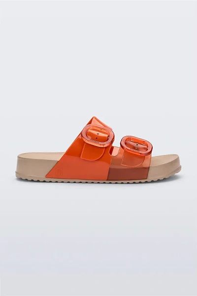 Melissa Cozy Jelly Slide In Beige/orange, Women's At Urban Outfitters In Multi