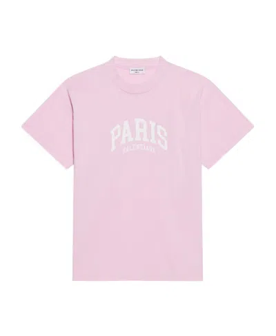 Balenciaga Medium Fit T-shirt In Pink
