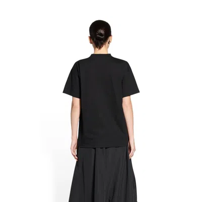 Balenciaga Women's Bb Paris Icon T-shirt Medium Fit In Black In Black