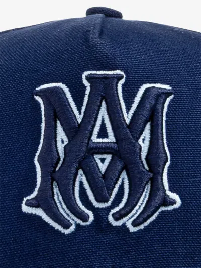 Amiri Embroidered Cap In Blue