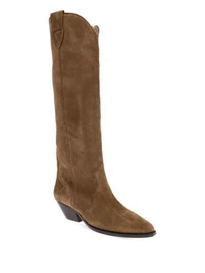 Isabel Marant Denvee Pointed-toe Boots In Brown