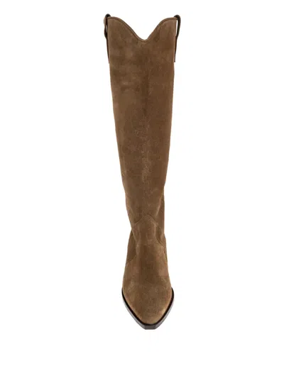 Isabel Marant Denvee Pointed-toe Boots In Brown