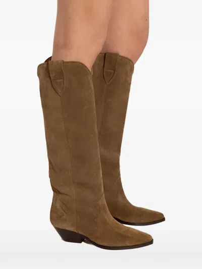 Isabel Marant Denvee Pointed-toe Boots In Brown