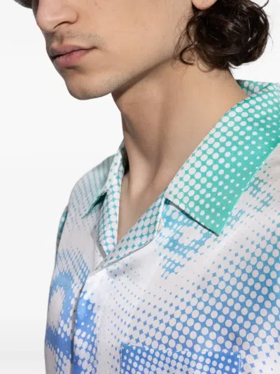 Casablanca Embroidered Trimmed Beanie Hat In White