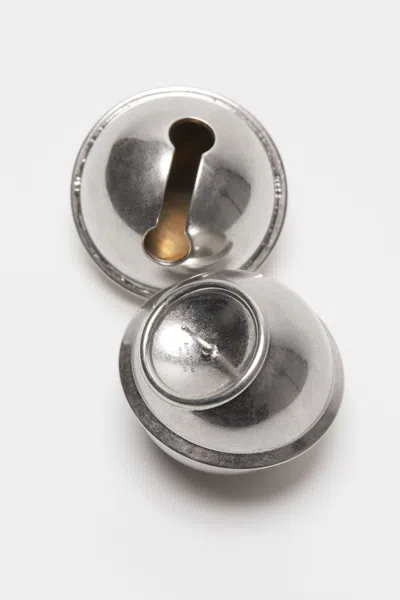 Acne Studios Bell-shaped Earrings In Silver