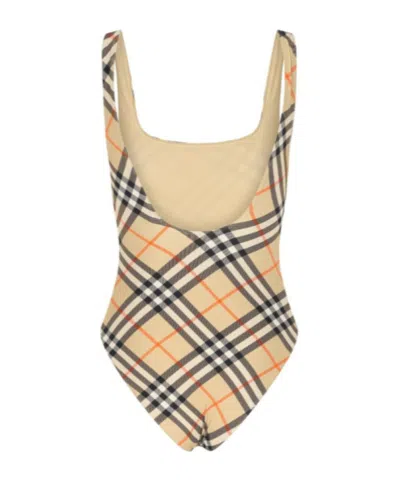 Burberry Check Printed One-piece Swimsuit In Multi