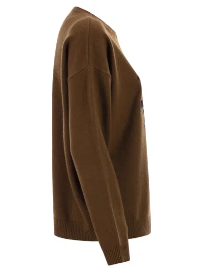 Max Mara Wool-and-cashmere-blend Sweater In Brown