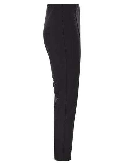 Max Mara Slim Fit Trousers In Black