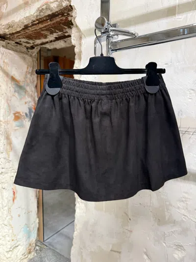 Balenciaga Elastic Waist Mini Skirt In Black