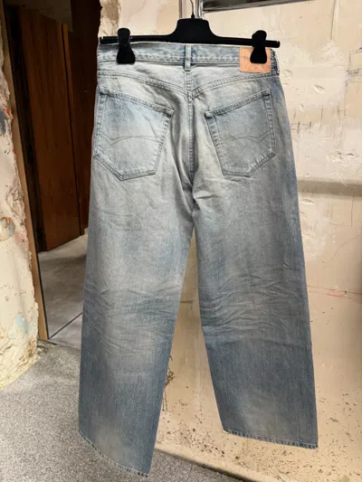 Balenciaga Wide-leg Loose Jeans In Gray