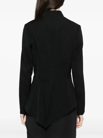 Yohji Yamamoto Gabardine Tuck D Jacket In Black