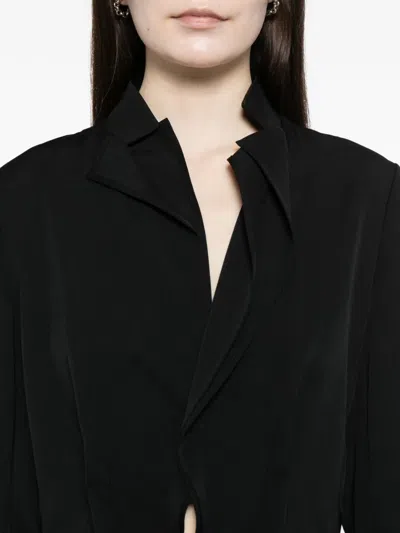 Yohji Yamamoto Gabardine Tuck D Jacket In Black