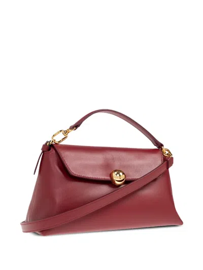 Furla Mini Sfera Burgundy Tote Bag In Red