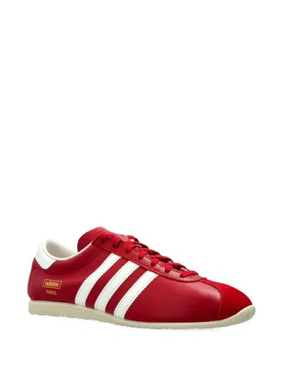 Adidas Originals Paris Stripes Lace-up Sneakers In Red