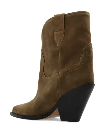 Isabel Marant Leyane Pointed Western Pumps In Brown