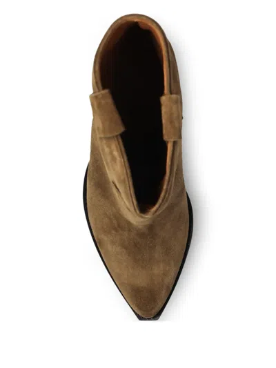 Isabel Marant Leyane Pointed Western Pumps In Brown