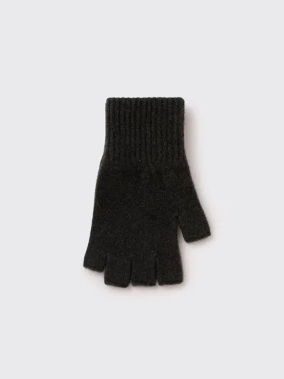 Margaret Howell Mhl. Cut Off Glove Lambswool In Gray