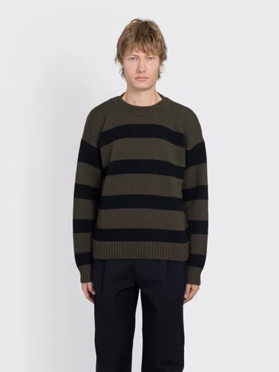 Margaret Howell Mhl. Graphic Striped Crew In Multi