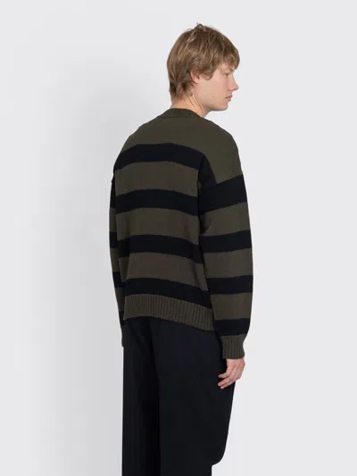 Margaret Howell Mhl. Graphic Striped Crew In Multi