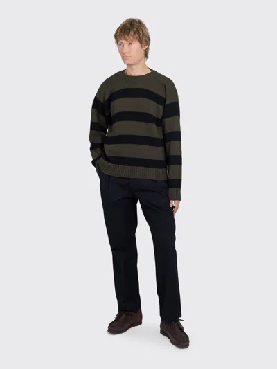 Margaret Howell Mhl. Graphic Striped Crew In Multi