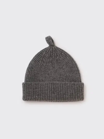 Margaret Howell Mhl. Simple Ribbed Beanie British Wool In Gray
