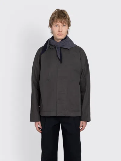 Margaret Howell Mhl. Tipped Scout Scarf Lambswool In Gray