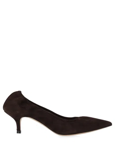 P.a.r.o.s.h Pointed-toe Kitten-heel Pumps In Brown