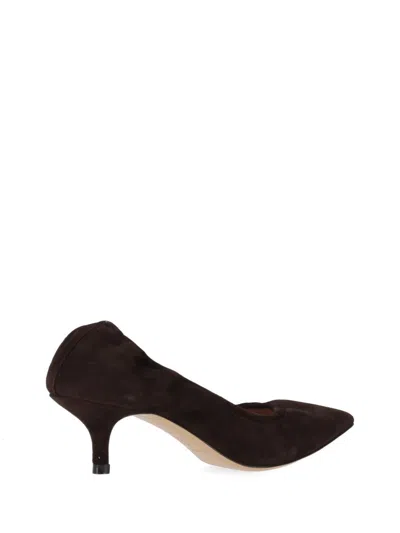 P.a.r.o.s.h Pointed-toe Kitten-heel Pumps In Brown
