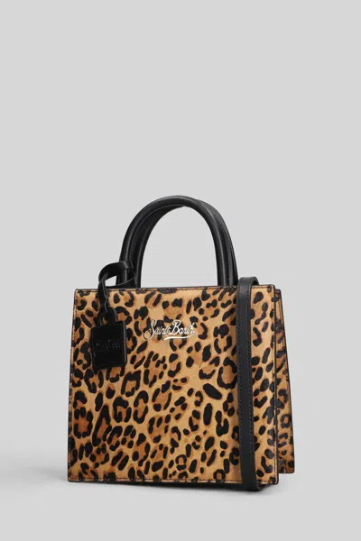 Mc2 Saint Barth Shop Bag Midi Tote In Animal Print