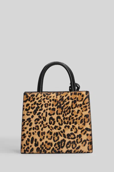 Mc2 Saint Barth Shop Bag Midi Tote In Animal Print