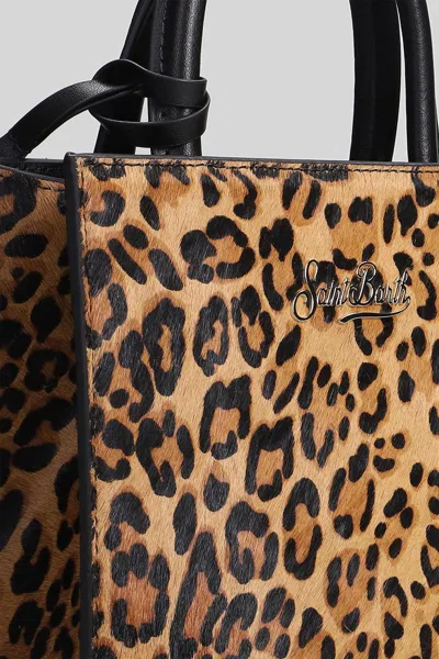 Mc2 Saint Barth Shop Bag Mini Tote In Animal Print