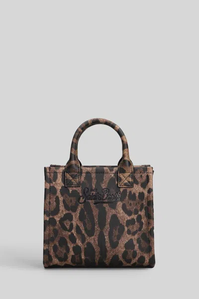 Mc2 Saint Barth Vanity Bag Mini Tote In Animal Print