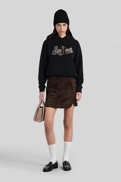 Mc2 Saint Barth Virginia Sweatshirt In Black Cotton In Black