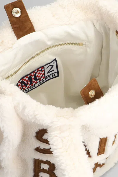 Mc2 Saint Barth Colette Teddy Tote In Metallic