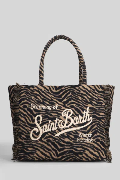 Mc2 Saint Barth Vanity Felt Tote In Purple