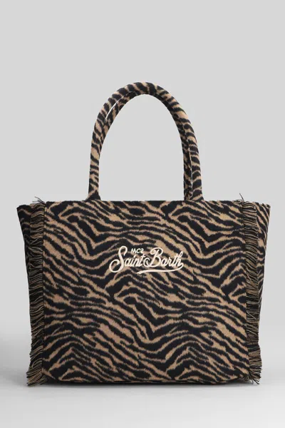 Mc2 Saint Barth Vanity Felt Tote In Purple