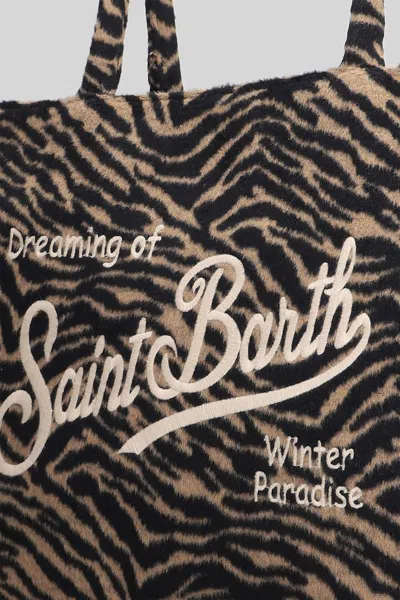 Mc2 Saint Barth Vanity Felt Tote In Purple