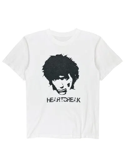 Pre-owned Undercover Aw99  Heartbreak Graphic Ambivalence Tshirt In White