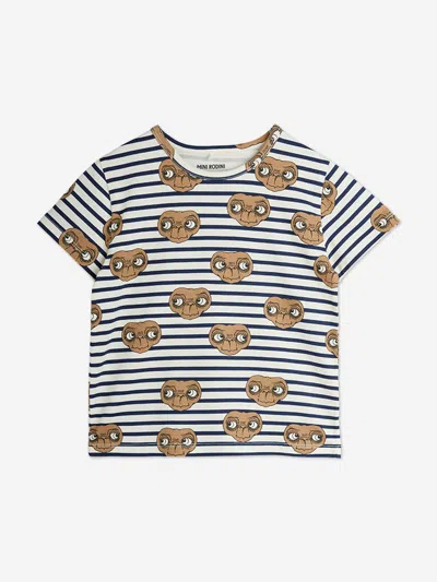 Mini Rodini Kids E.t. Stripe Aop T-shirt In Multi