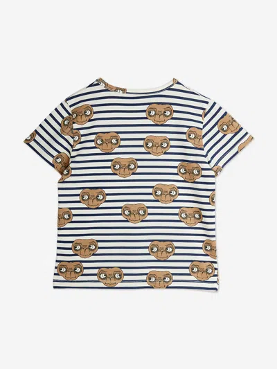 Mini Rodini Kids E.t. Stripe Aop T-shirt In Multi
