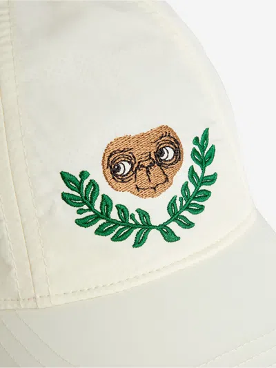 Mini Rodini Kids E.t. Embroidered Pocket Cap In White