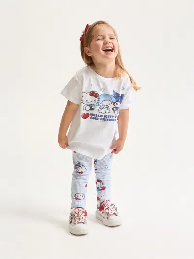 Monnalisa Girls Hello Kitty And Friends Legging Set In White