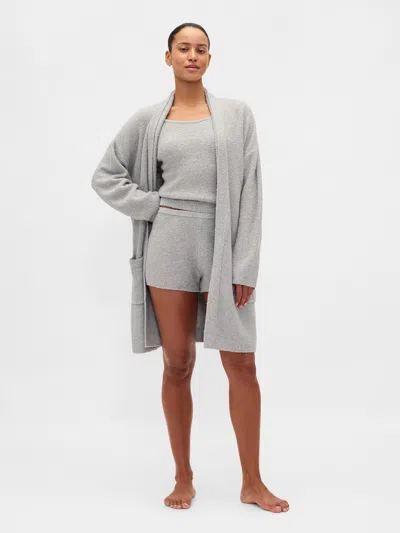 Gap Cashsoft Boucle Relaxed Robe In Gray
