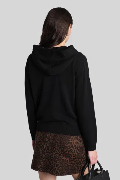 Mc2 Saint Barth Elide Wool Knitwear In Black Wool In Black