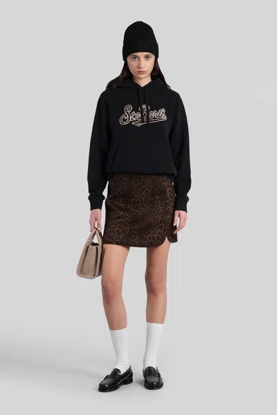 Mc2 Saint Barth Virginia Sweatshirt In Black Cotton In Black